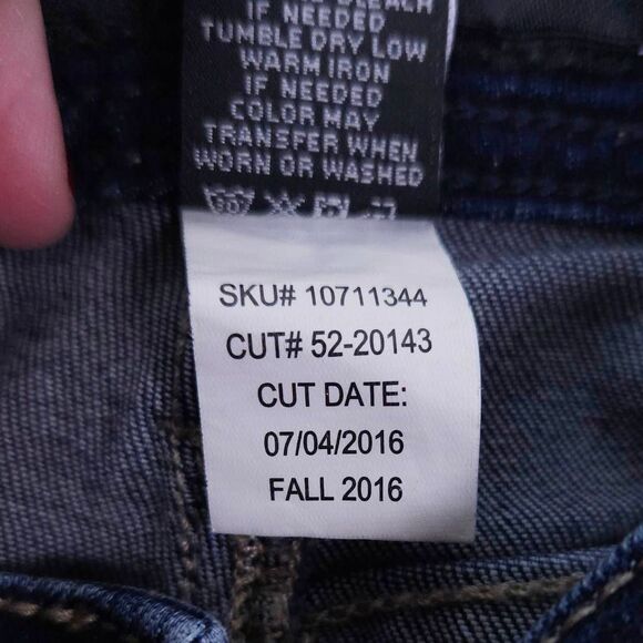 TORRID Deep Blue Whiskered Stretchy Soft Cotton Blend Skinny Everyday Jeans 22T - Picture 6 of 7